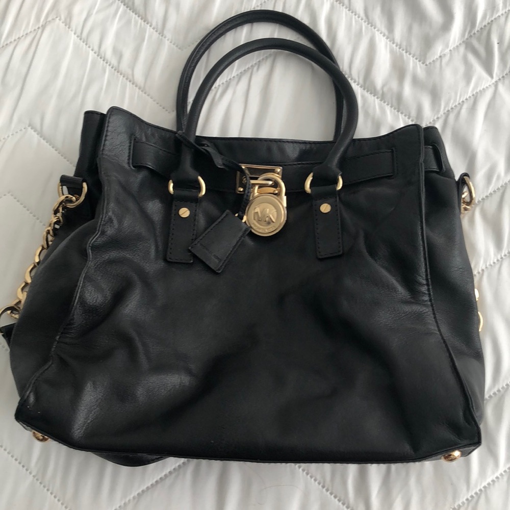 Michael Kors Black Hamilton Handbag